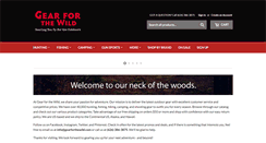 Desktop Screenshot of gearforthewild.com