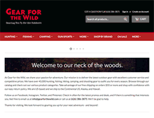 Tablet Screenshot of gearforthewild.com